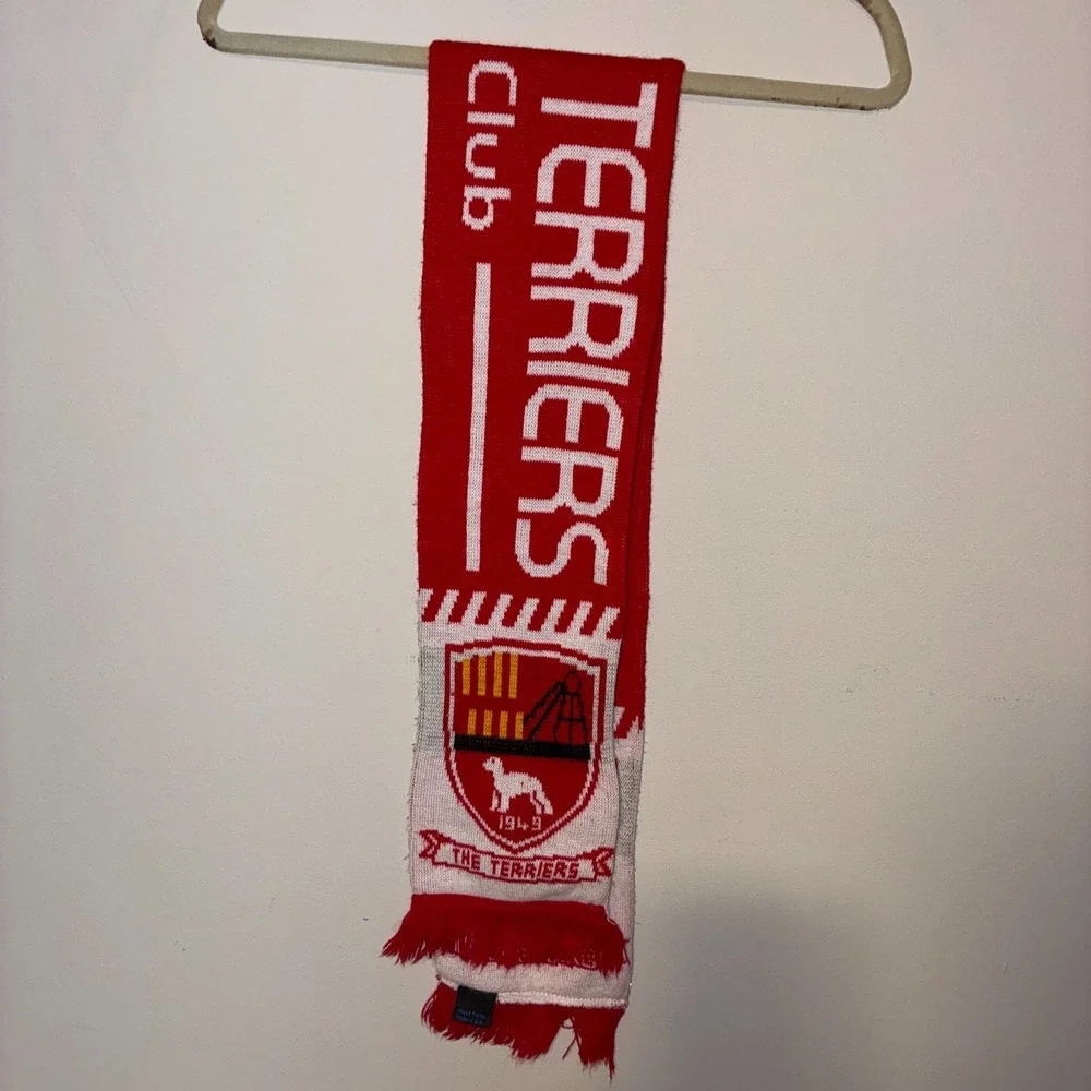 Bedlington Terriers FC Football Scarf Red White The Terriers 1949